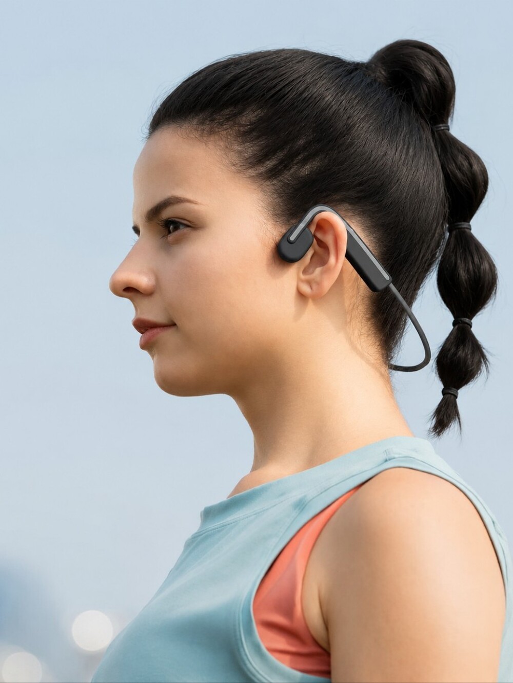 Shokz OpenMove Wireless Bone Conduction Headphones Slate Grey Bluetooth Open-Ear